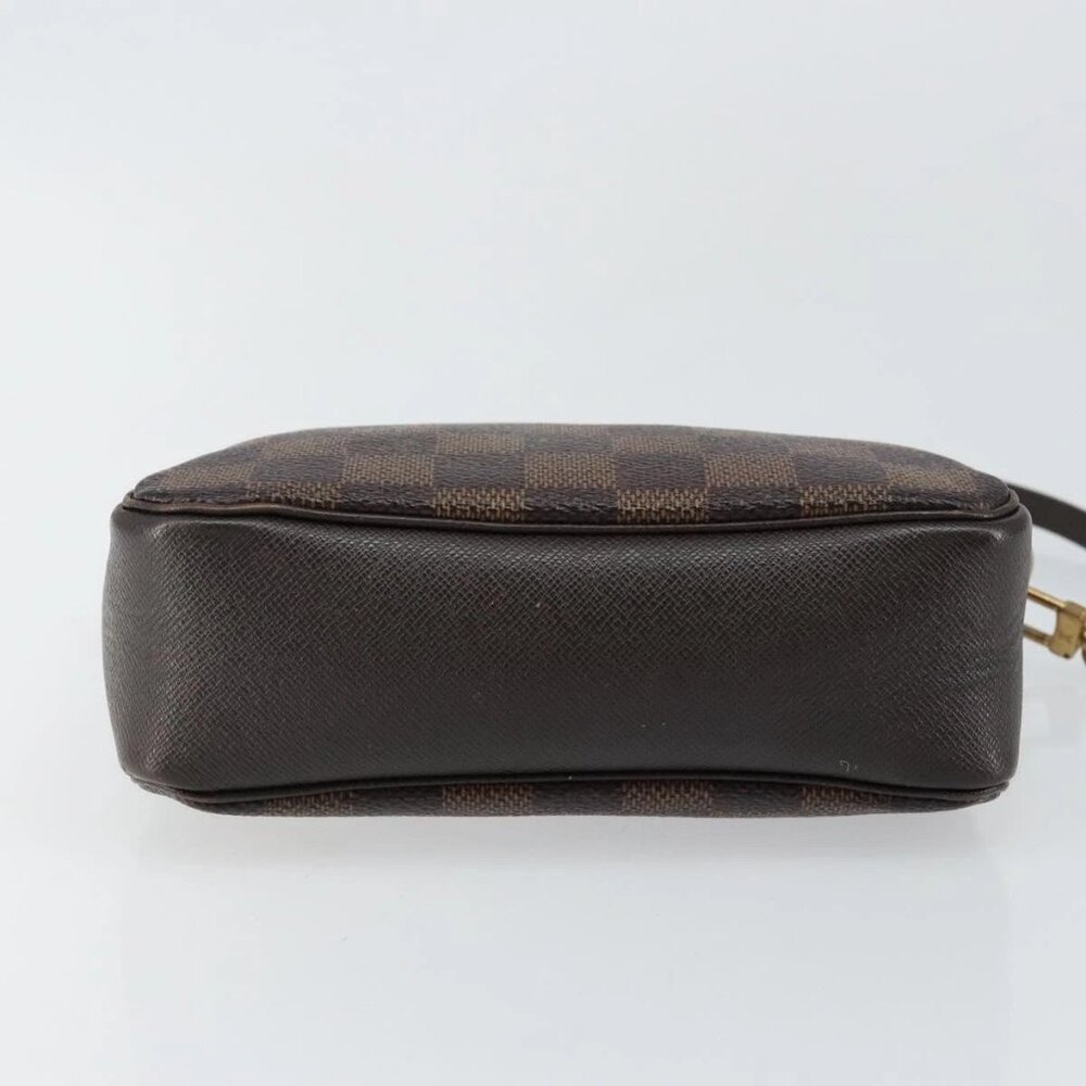 LOUIS VUITTON Damier Ebene Trousse Makeup Pouch N51982 LV Auth 146780 - Picture 7 of 16
